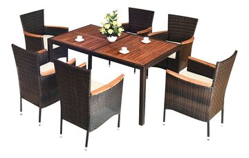 Комплект плетеной мебели KronaLux Solid WT6A (6+1) 69 900 руб